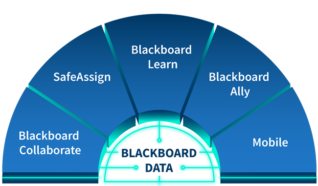 Blackboard Data includes Blackboard Collaborate, SafeAssign, Blackboard Learn, Blackboard Ally and Mobile Data