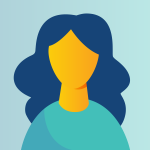 Headshot icon of a woman