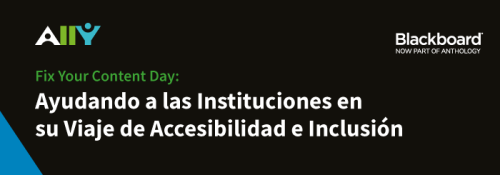 Banner con el texto Ayudando a las instituciones en su viaje de accesibilidad e inclusión