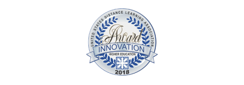 US Distance Learning Association Innovation Award 2018 logo